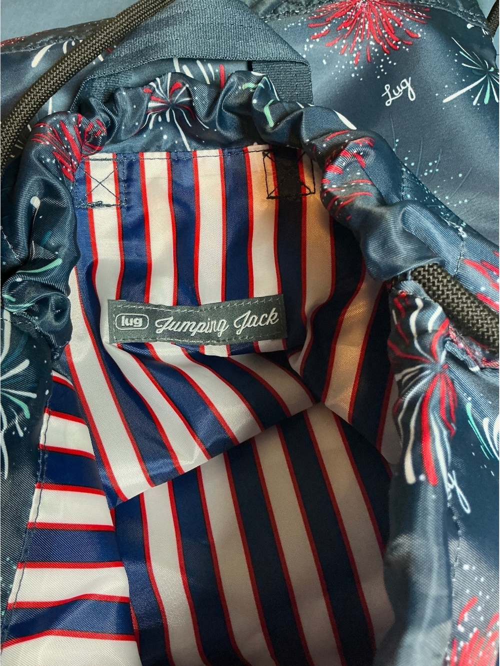 New Lug Sprinter Fireworks Jumping Jack Drawstring Backpack - Picture 4 of 4
